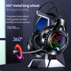 YINDIAO Q7 Colorful Light Computer Wired Headset USB Gaming Headset, Dual 3.5mm + USB Black, Dual 3.5mm + USB White, Dual 3.5mm + USB Pink, USB7.1 Sound Card White, USB7.1 Sound Card Pink – Magnetic, TPU