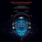 YINDIAO Q7 Colorful Light Computer Wired Headset USB Gaming Headset, Dual 3.5mm + USB Black, Dual 3.5mm + USB White, Dual 3.5mm + USB Pink, USB7.1 Sound Card White, USB7.1 Sound Card Pink – Magnetic, TPU