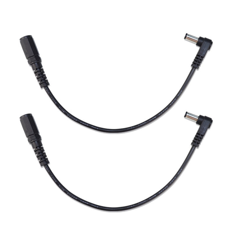 2pcs DC 5.5 x 2.1mm Straight To Bend Adapter Cable Male To Female Power Cord Extension Cord, B1-2 – Durable Build, Easy to Use B1-2