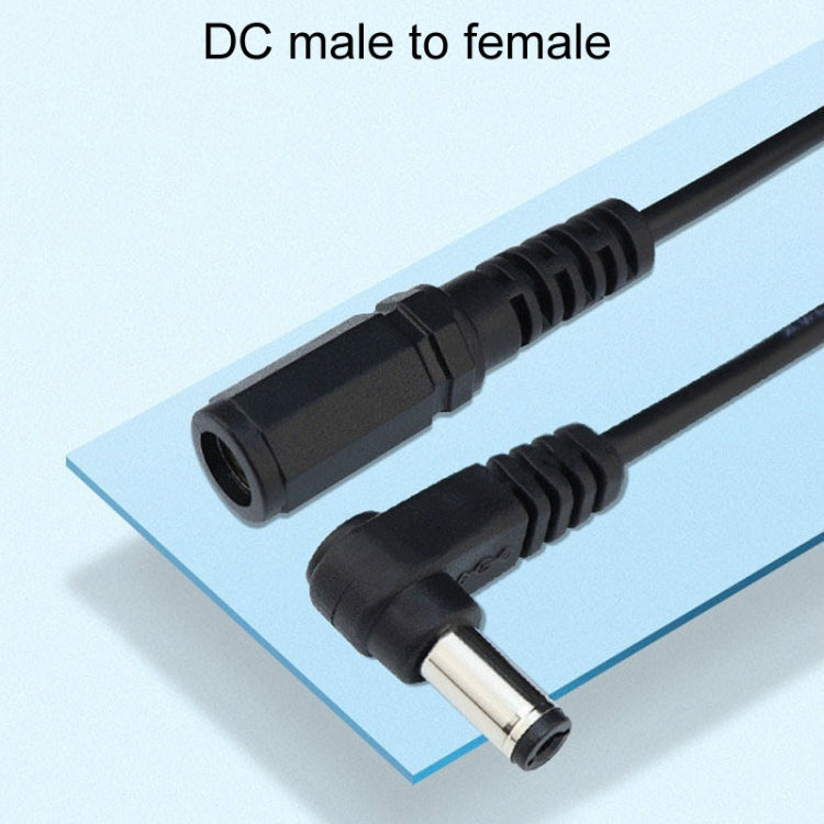 2pcs DC 5.5 x 2.1mm Straight To Bend Adapter Cable Male To Female Power Cord Extension Cord, B1-2 – Durable Build, Easy to Use