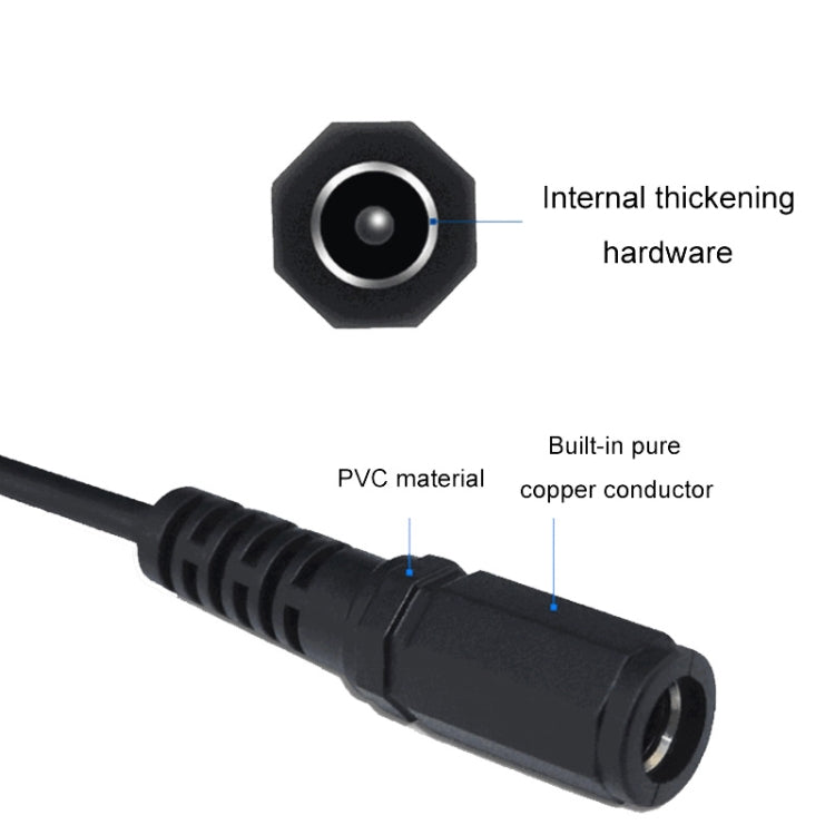 2pcs DC 5.5 X 2.1mm Female To XH2.54 Terminal Motherboard Connection Cable – Durable Build, Easy to Use
