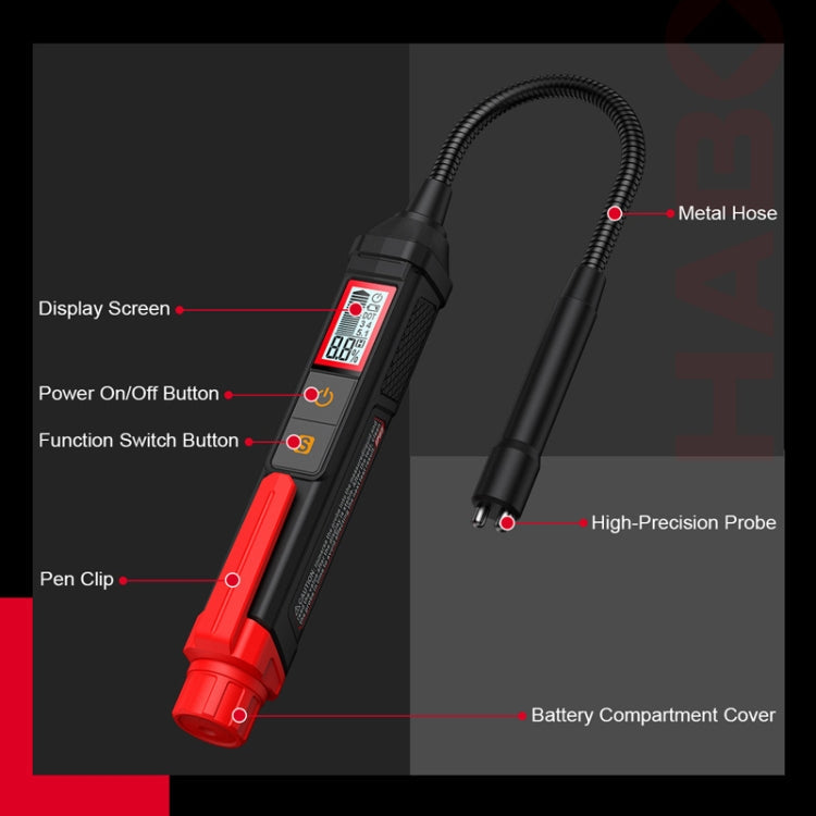 HABOTEST HT663L Motorcycle Vehicle Brake Fluid Moisture Detection Pen, HT663L – Durable Build, Easy to Use