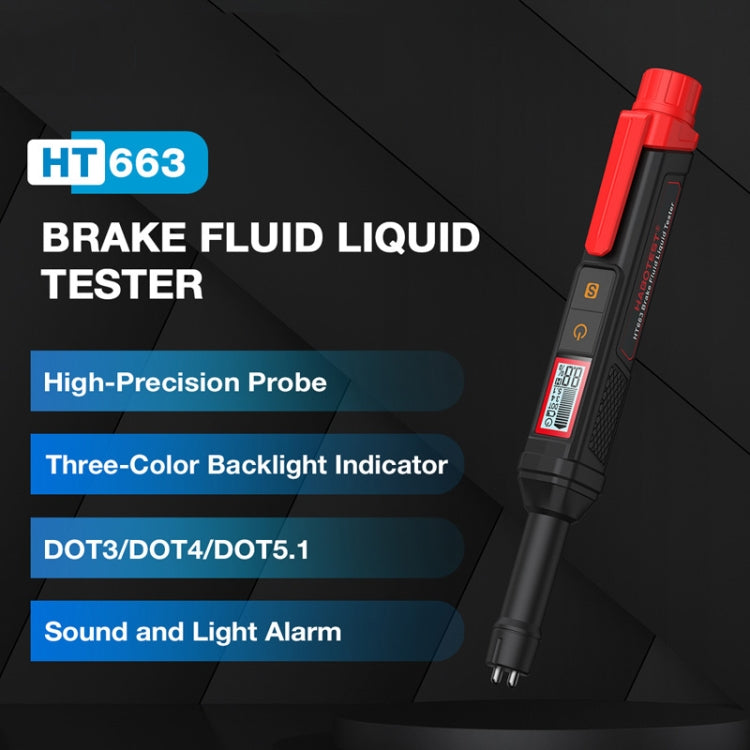 HABOTEST HT663 Motorcycle Vehicle Brake Fluid Moisture Detection Pen, HT663 – Durable Build, Easy to Use
