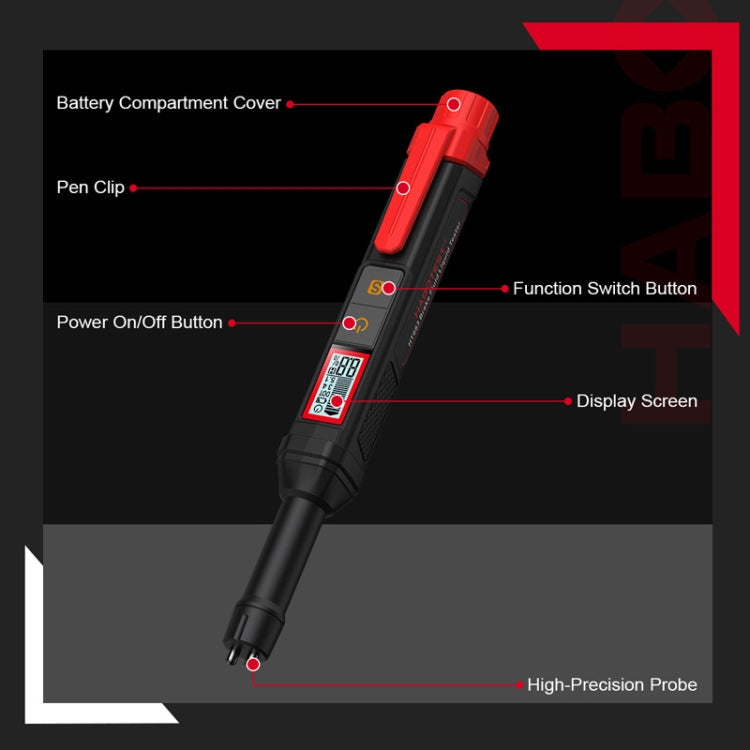 HABOTEST HT663 Motorcycle Vehicle Brake Fluid Moisture Detection Pen, HT663 – Durable Build, Easy to Use