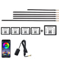 Car Hidden Acrylic LED Colorful Decorative Atmosphere Light Strip, 6 in 1, 10 in 1, 14 in 1, 18 in 1, 22 in 1 6 in 1