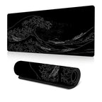 Big Wave Gaming Mouse Pad Non-Slip Rubber Desk Mat, 300x600x2mm, 300x700x3mm, 300x800x2mm, 300x800x3mm, 400x900x2mm – Non-slip 300x600x2mm No.1