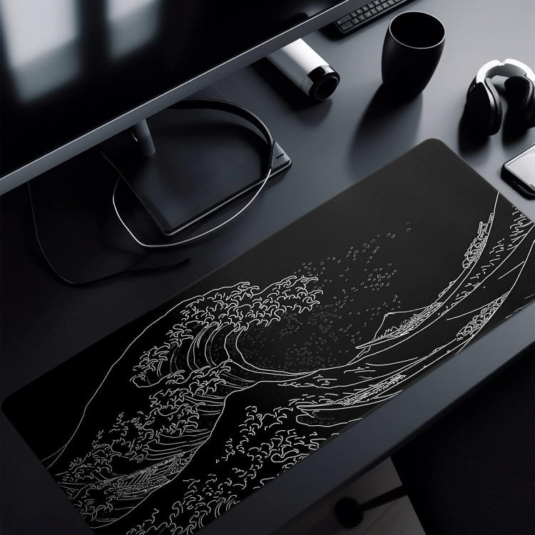 Big Wave Gaming Mouse Pad Non-Slip Rubber Desk Mat, 300x600x2mm, 300x700x3mm, 300x800x2mm, 300x800x3mm, 400x900x2mm – Non-slip