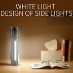 E-SMARTER P27 Pen Clip Strong Light Flashlight Laser Wick High Bright Side Light Outdoor Emergency Adventure Flashlight, P27