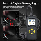 AERMOTOR V200PRO Car Troubleshooter Engine Inspection Scanner Readout Card ELM327 Battery Inspection Tool – Durable Build, Easy to Use