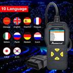 AERMOTOR V200PRO Car Troubleshooter Engine Inspection Scanner Readout Card ELM327 Battery Inspection Tool – Durable Build, Easy to Use