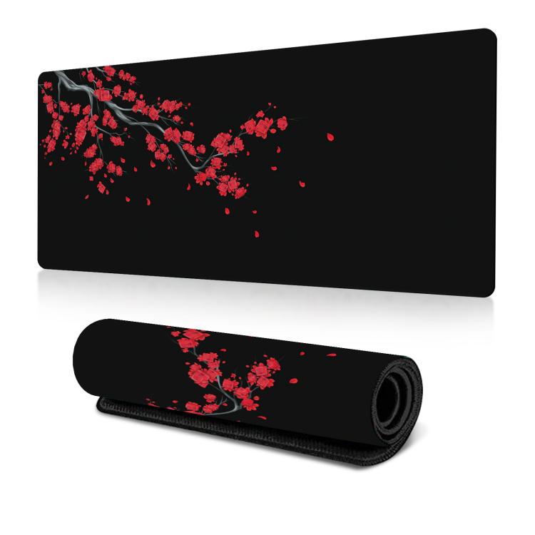 Ink Painting Cherry Blossom Rubber Non-Slip Mouse Pad Desk Mat, 300x600x2mm, 300x700x2mm, 300x800x2mm, 400x900x2mm – Non-slip 400x900x2mm Pattern 17
