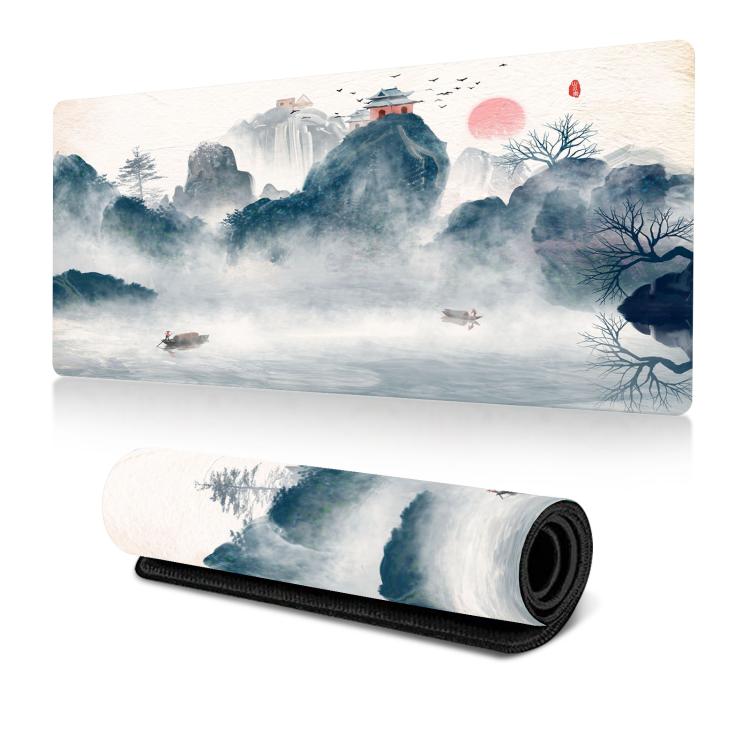 Ink Painting Cherry Blossom Rubber Non-Slip Mouse Pad Desk Mat, 300x600x2mm, 300x700x2mm, 300x800x2mm, 400x900x2mm – Non-slip 400x900x2mm Pattern 24