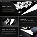 Ink Painting Cherry Blossom Rubber Non-Slip Mouse Pad Desk Mat, 300x600x2mm, 300x700x2mm, 300x800x2mm, 400x900x2mm – Non-slip