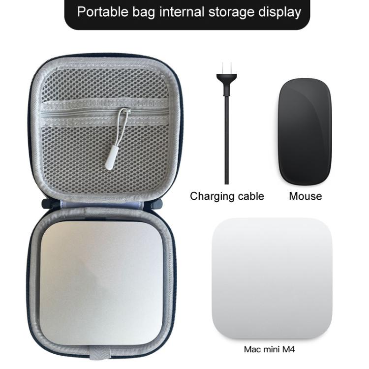For Mac Mini M4 Storage Bag Computer Host Portable Protective Hard Case Storage Case – Durable Build, Easy to Use