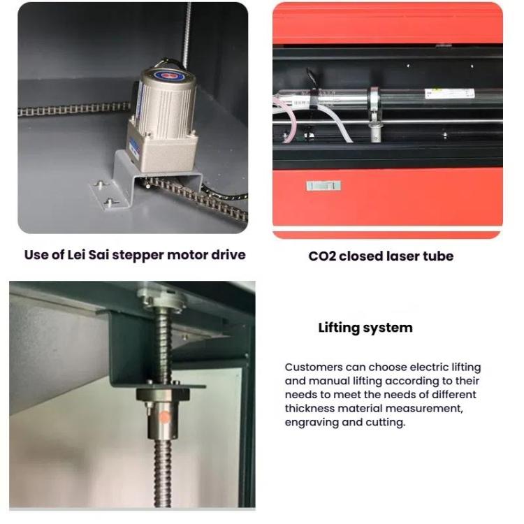 3020B CO2 Laser Engraving Machine For Wood Leather Woodworking, EU Plug