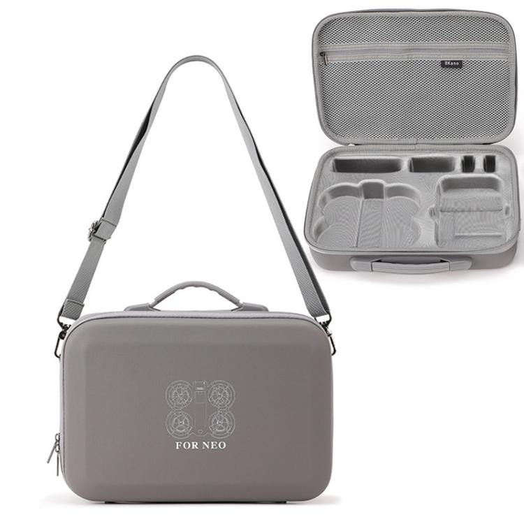 For DJI Neo Fly More Combo BKANO Storage Bag Hard Shell Shoulder Bag Gray