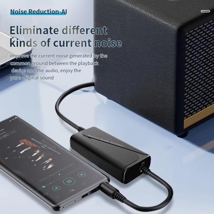 Bluetooth 5.4 Audio Common Ground Isolator Receiver Anti-interference Noise Reducer, M29