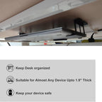 Under Desk Laptop Tablet Mini PC Storage Stand Metal Invisible Tray Rack, 4.8cm, 6.8cm – Durable Build, Easy to Use