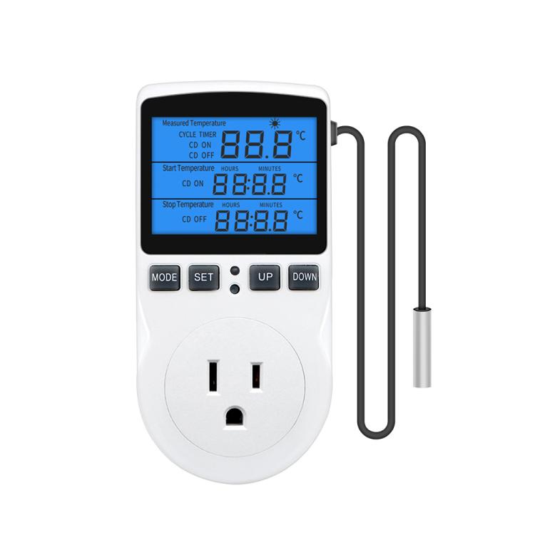 Backlight Smart Digital Thermostat Countdown Temperature Control Switch Socket Timing Temperature Controller, Backlight US Plug, Backlight UK Plug, Backlight AU Plug Backlight US Plug
