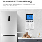 Backlight Smart Digital Thermostat Countdown Temperature Control Switch Socket Timing Temperature Controller, Backlight US Plug, Backlight UK Plug, Backlight AU Plug
