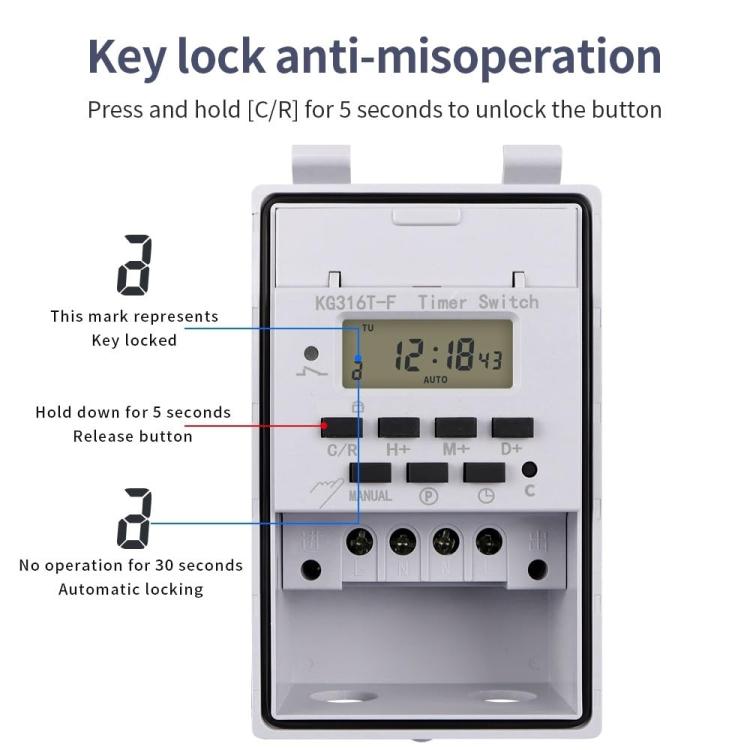 220V Household Automatic Switch Intelligent Timer