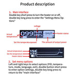 LCD Intelligent Temperature Control Screen Displays Double-Layer Heating Plate