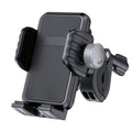 Bicycle Motorcycle Shock Absorption Mobile Phone Holder Gravity Navigation Mount Black