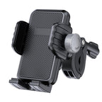 Bicycle Motorcycle Shock Absorption Mobile Phone Holder Gravity Navigation Mount Black