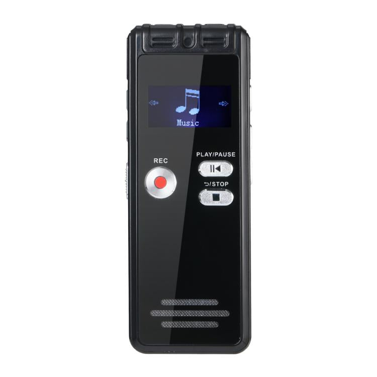 SK6 0.8-inch LED Screen Interview Recorder USB Rechargeable MP3 Player, Without Memory, 32GB – TPU, 4K Without Memory