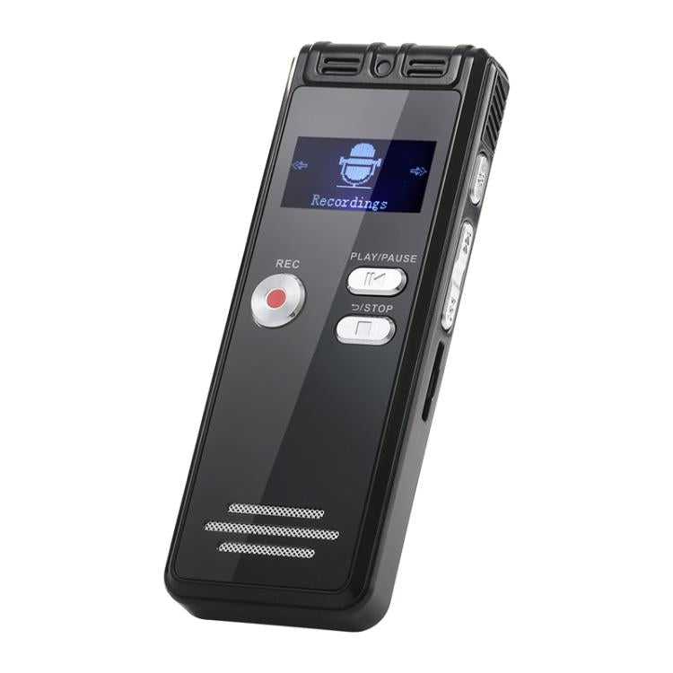 SK6 0.8-inch LED Screen Interview Recorder USB Rechargeable MP3 Player, Without Memory, 32GB – TPU, 4K