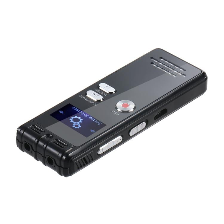 SK6 0.8-inch LED Screen Interview Recorder USB Rechargeable MP3 Player, Without Memory, 32GB – TPU, 4K