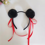 Nezha Cosplay Prop Headband Children Performance Cute Marble-Head Hairball Hair Accessories