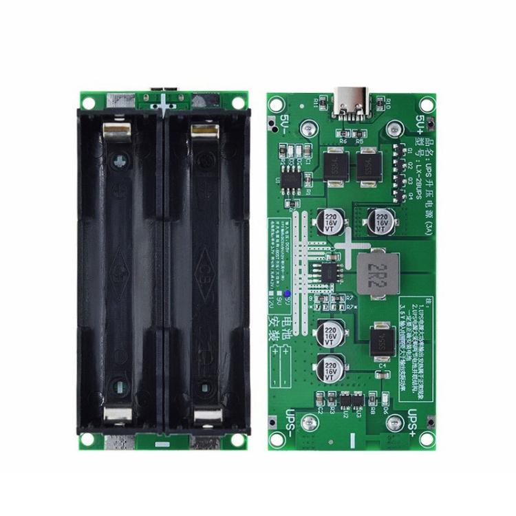 15W 3A High-power UPS18650 Lithium Battery Boost Charging Module, 5V, 9V, 12V – TPU