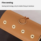 PU Multifunction Jewelry Bag Travel Portable Earrings Rings Necklaces Bracelets Jewelry Storage Bag – Leather