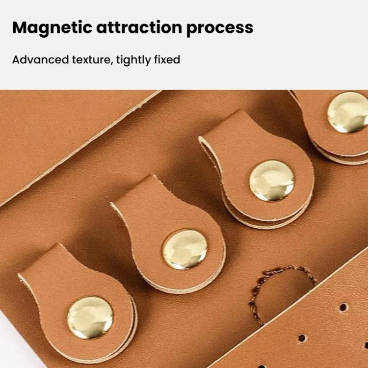PU Multifunction Jewelry Bag Travel Portable Earrings Rings Necklaces Bracelets Jewelry Storage Bag – Leather