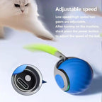 Smart Self Rolling Ball Interactive Cat Toys USB Rechargeable Cat Ball Two Speed Adjustment, TUTU Orange, TUTU Blue