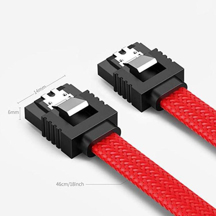SATA3.0 With Aluminum Foil Shield Braided Cable Body Computer Hard Drive Power Cable, 0.5m – TPU