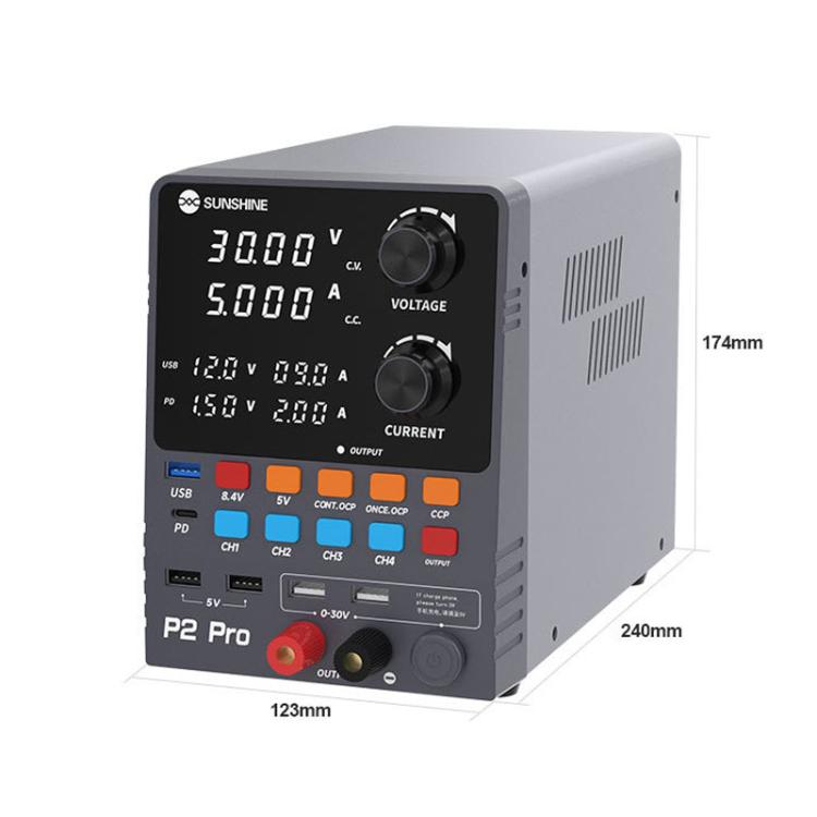 SUNSHINE P2 Pro 330W Intelligent DC Voltage Regulator Power Supply Toroidal Transformer 30V 5A Output Repair Tool, SUNSHINE P2 Pro – Fast Charging, TPU