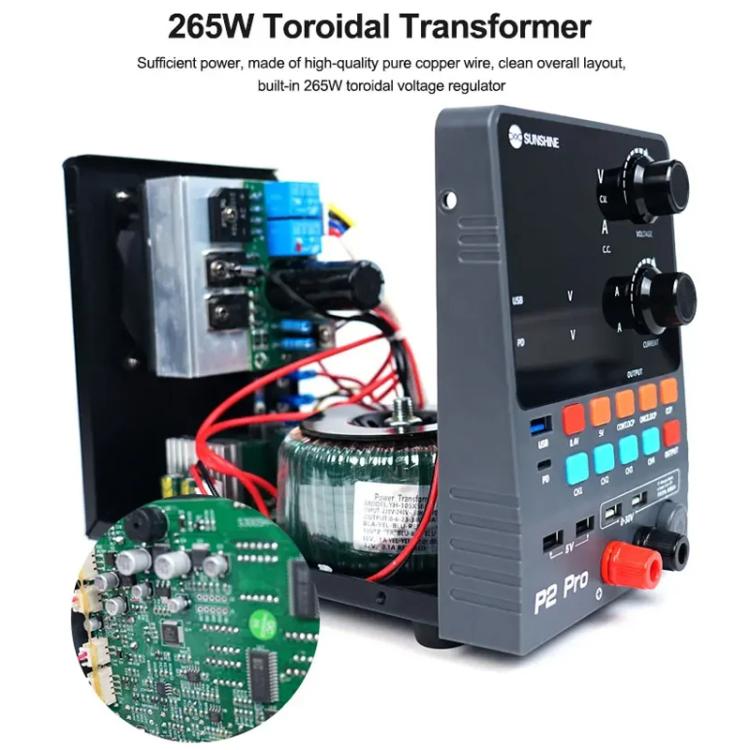 SUNSHINE P2 Pro 330W Intelligent DC Voltage Regulator Power Supply Toroidal Transformer 30V 5A Output Repair Tool, SUNSHINE P2 Pro – Fast Charging, TPU