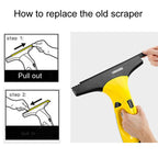 1pair For Karcher Window Cleaner Rubber Scraper Accessories, 170mm, 250mm, 280mm – Durable Build, Easy to Use
