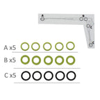 For Karcher High Pressure Water Jet Sealing Ring, 15pcs / Set – Durable Build, Easy to Use