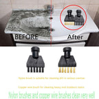 For Karcher SG-42 / SG-44 / SC1-SC5 Steamer Cleaning Small Flat Brush Accessories, Copper Brush, Nylon Brush – Durable Build, Easy to Use