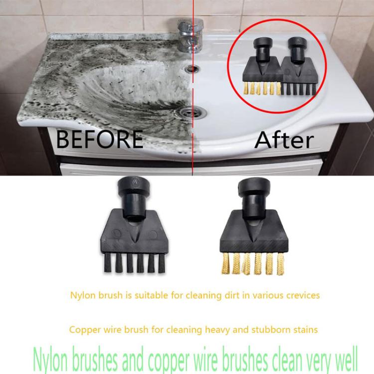 For Karcher SG-42 / SG-44 / SC1-SC5 Steamer Cleaning Small Flat Brush Accessories, Copper Brush, Nylon Brush – Durable Build, Easy to Use