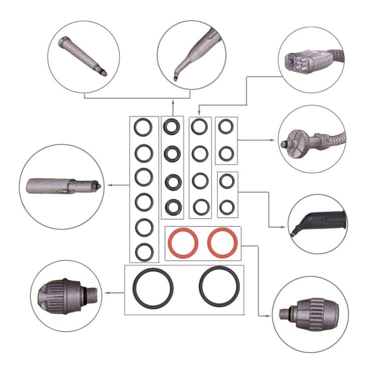 22pcs / Set For Karcher SC2 / SC3 / SC4 / SC5 / CTK10 / CTK20 Steam Cleaner O-Shape Sealing Ring – Durable Build, Easy to Use