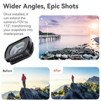 For DJI Pocket 3 aMagisn Magnetic Filter Accessories, 0.72X Wide Lens