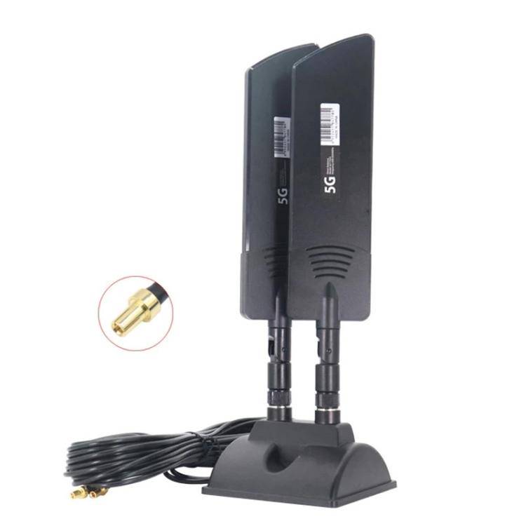 42dbi 5G Router External Antenna Outdoor Long Range WiFi Signal Coverage Booster, SMA Male Black, TS9 Black, TS9 White – Magnetic TS9 Black