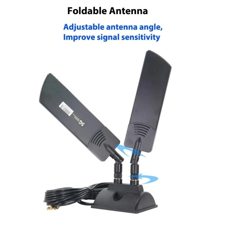42dbi 5G Router External Antenna Outdoor Long Range WiFi Signal Coverage Booster, SMA Male Black, TS9 Black, TS9 White – Magnetic