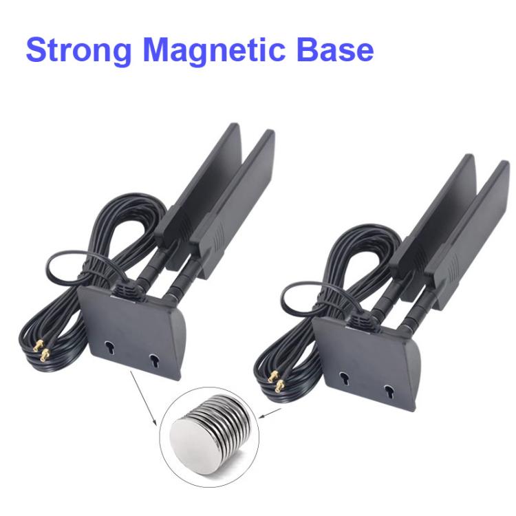 42dbi 5G Router External Antenna Outdoor Long Range WiFi Signal Coverage Booster, SMA Male Black, TS9 Black, TS9 White – Magnetic