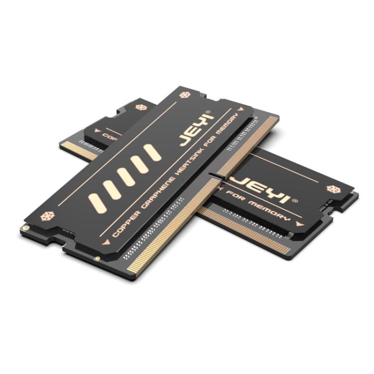 2pcs /Pack JEYI Pure Copper Graphene Laptop Memory Heatsink Radiator for DDR5 DDR4 DDR3 – Durable Build, Easy to Use Default Title