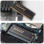 2pcs /Pack JEYI Pure Copper Graphene Laptop Memory Heatsink Radiator for DDR5 DDR4 DDR3 – Durable Build, Easy to Use